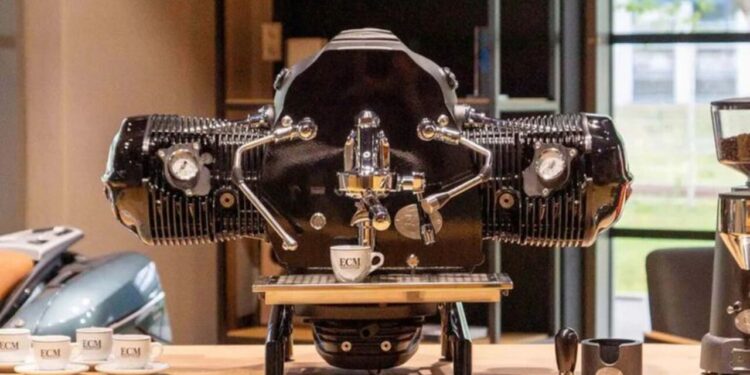 BMW lança máquina de café inspirada em motor e impressiona colecionadores