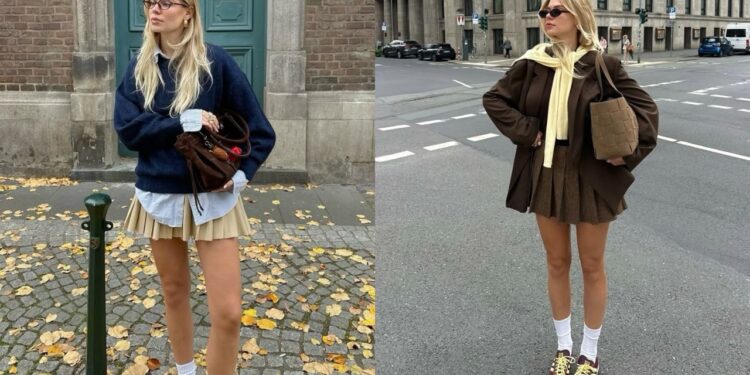 Da pra usar minissaia no inverno sim e ficar super estilosa com essas dicas de como montar o look / Foto: (Fonte/Pinterest)